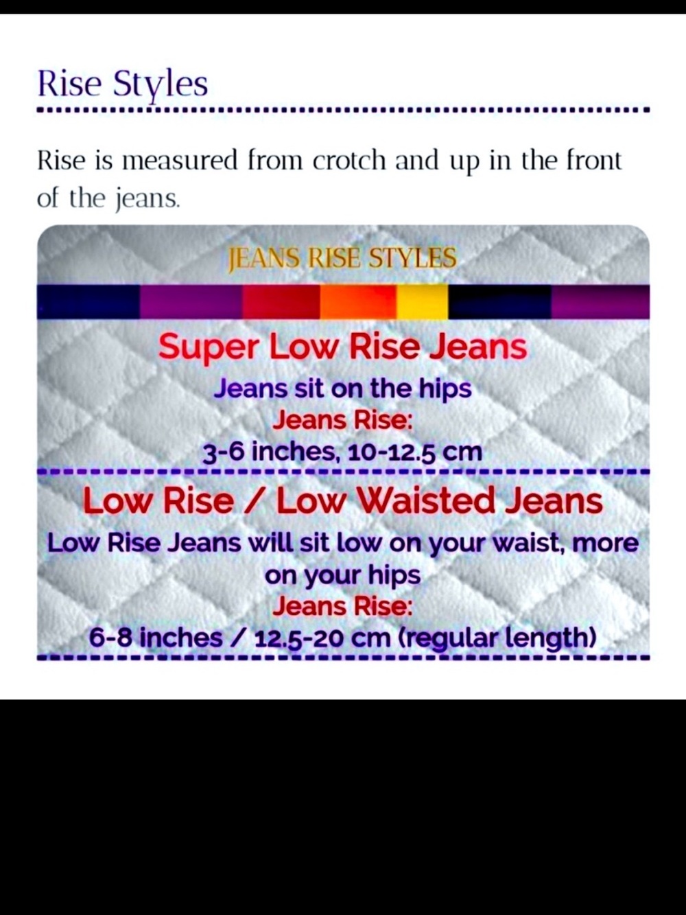 👖JEANS SIZE CHARTS👖 - Picture 12 of 16
